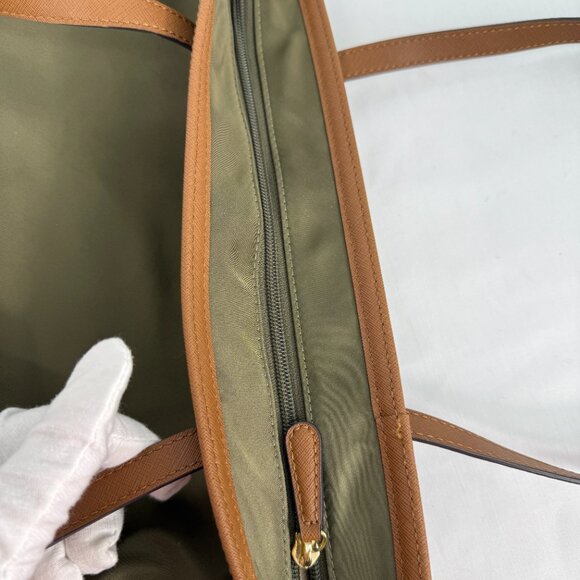 MK Michael Kors Kempton Nylon Tote Army Green - Picture 11 of 11